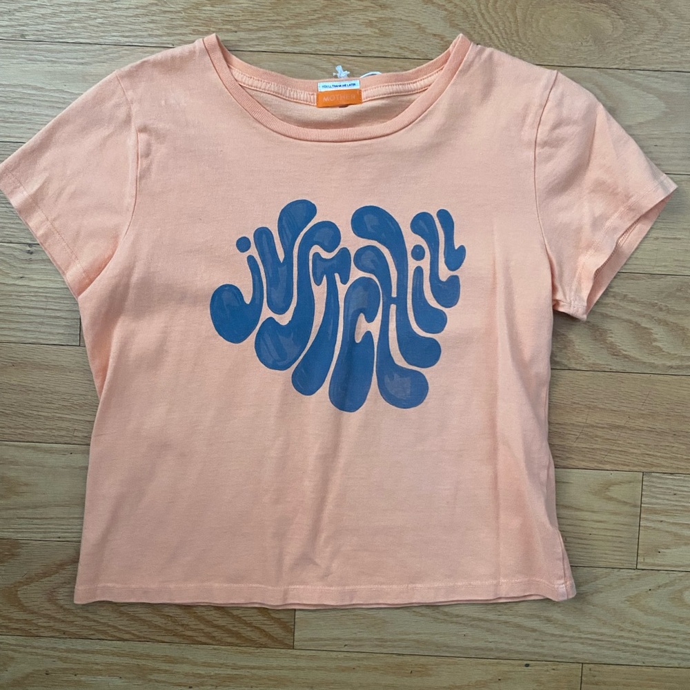 MOTHER Apricot Graphic Tee
